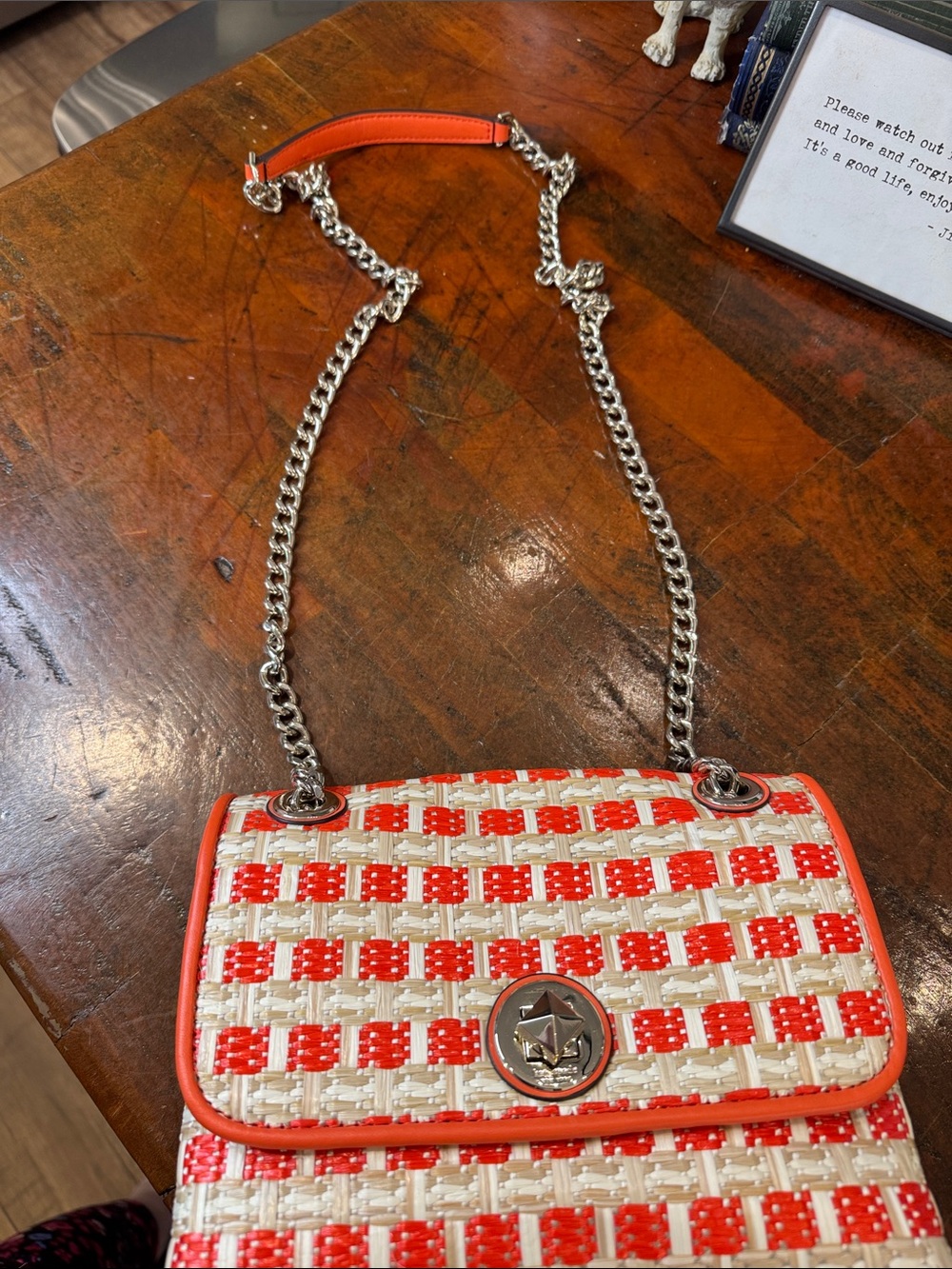 Kate Spade New York Natalia Straw Flap Bag - Picture 4 of 15